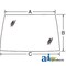 A & I Products Glass, Windshield, Front 52.5" x33" x4.5" A-K262895 - alternate 2
